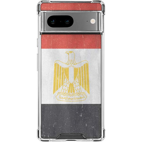 Egypt Flag Distressed Google Pixel 8 Clear Case